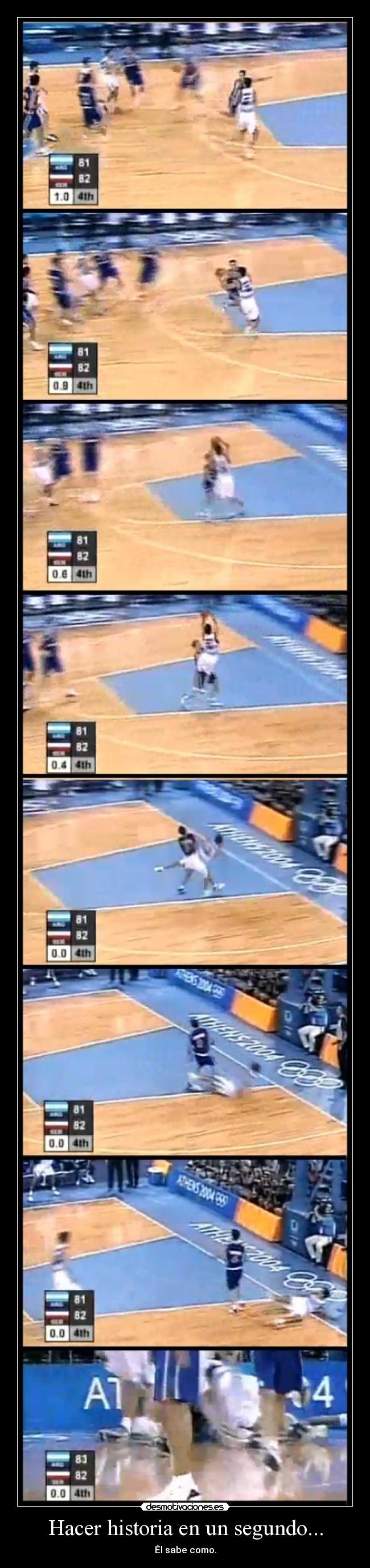 Hacer historia en un segundo... -