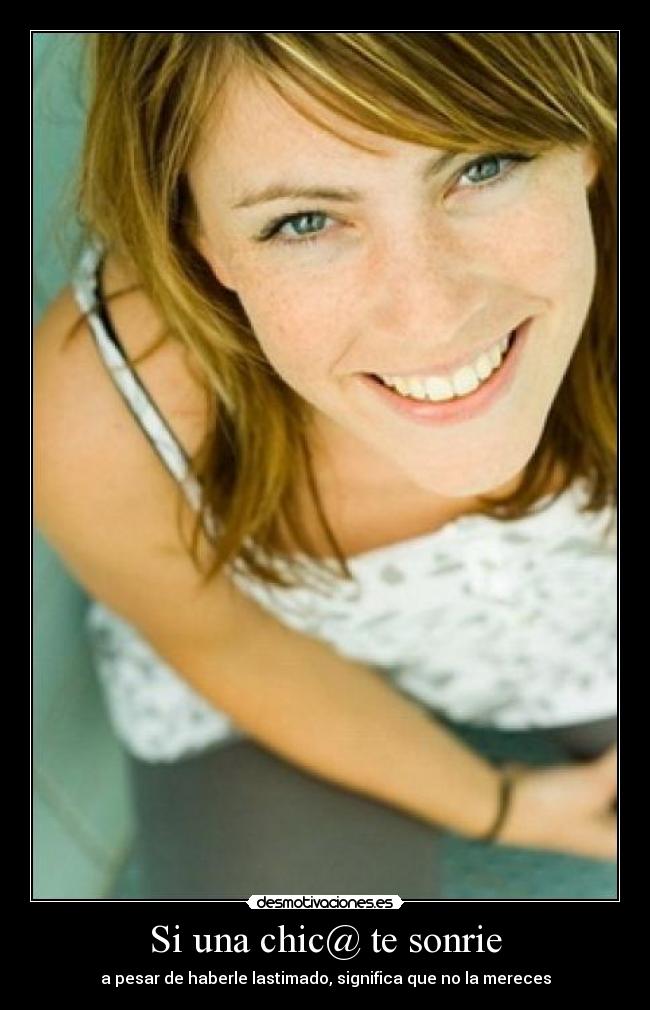 Si una chic@ te sonrie -