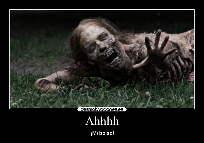 carteles bolso ahhh the walking dead desmotivaciones