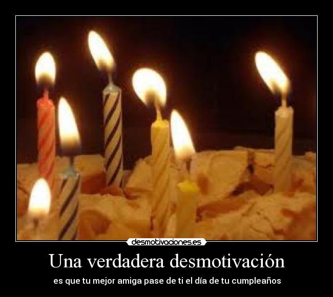 Una verdadera desmotivación -