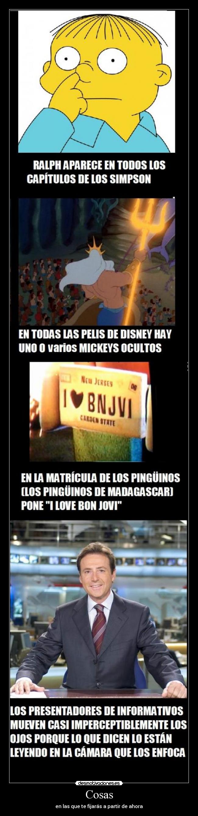 Cosas - en las que te fijarás a partir de ahora