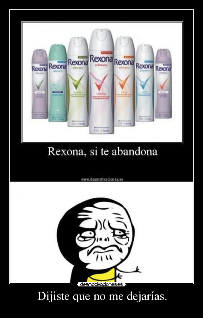 Dijiste que no me dejarías. -