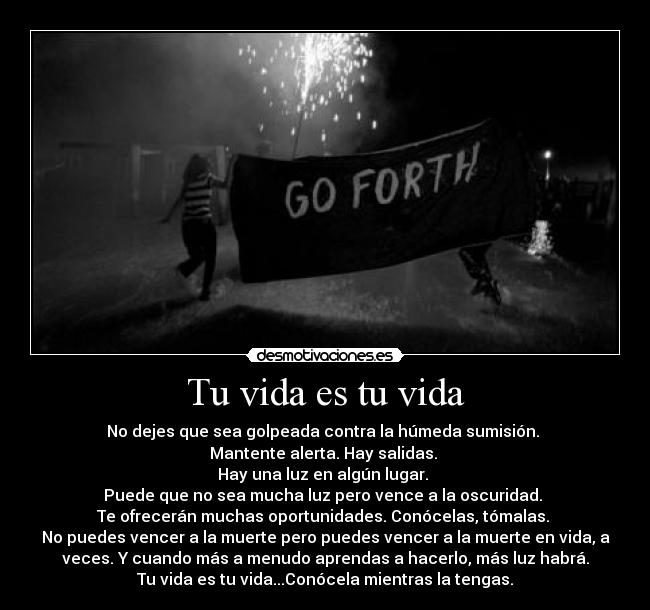 Tu vida es tu vida -