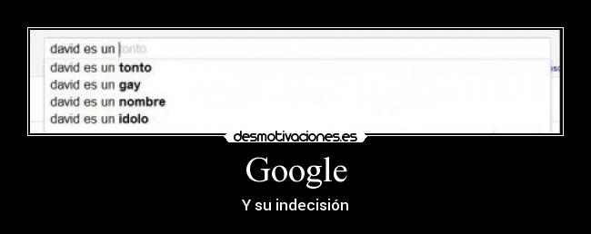 Google - Y su indecisión
