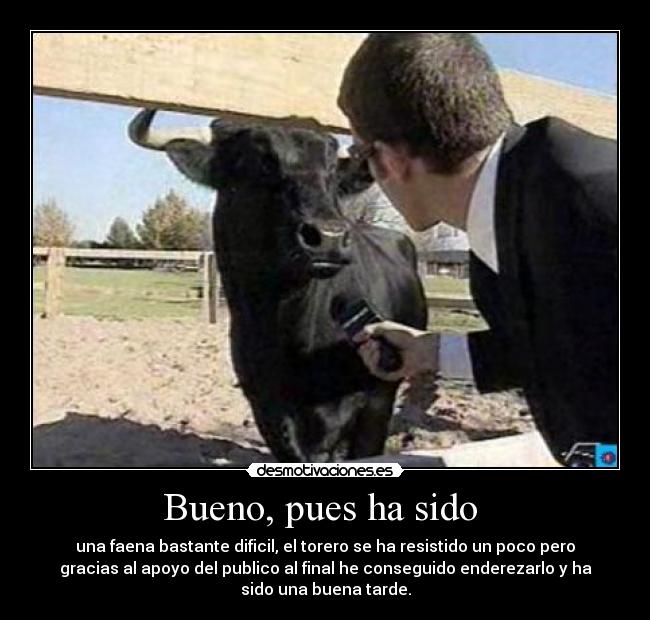 Bueno, pues ha sido -