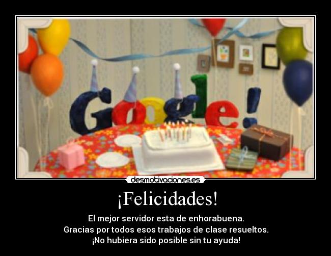 ¡Felicidades! -