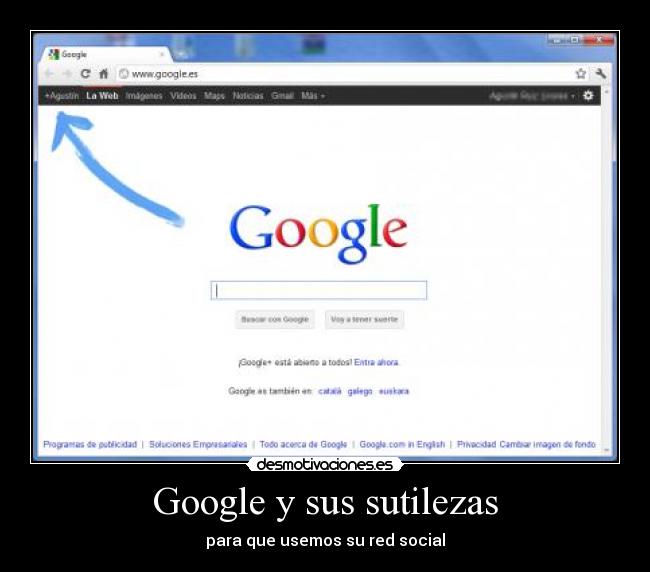 Google y sus sutilezas -