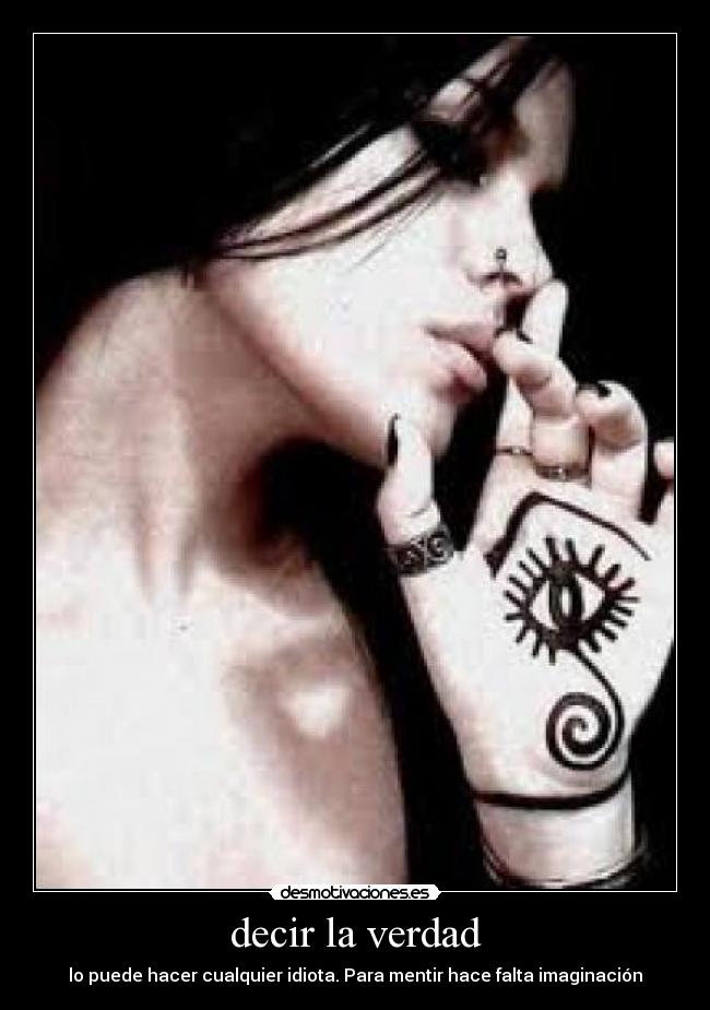 decir la verdad -