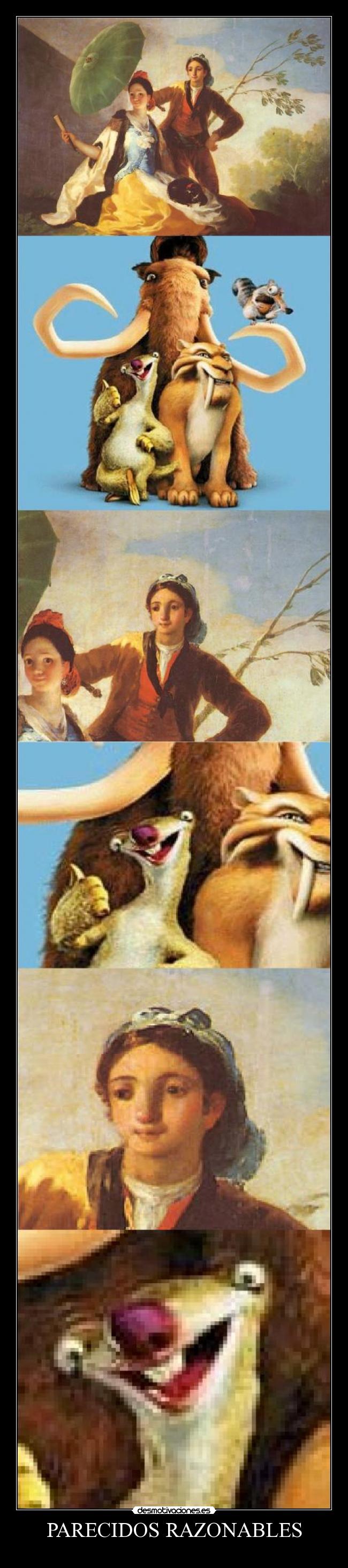 carteles esto aprendido hoy cjase cuadro goya perezoso ice age desmotivaciones