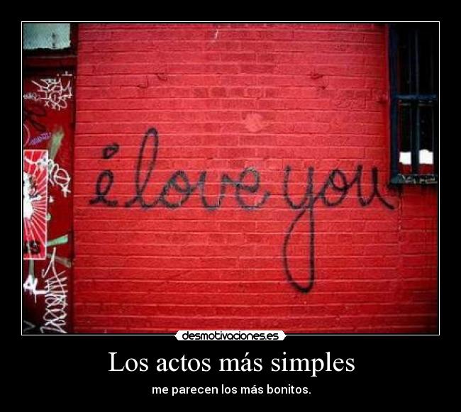 Los actos más simples -