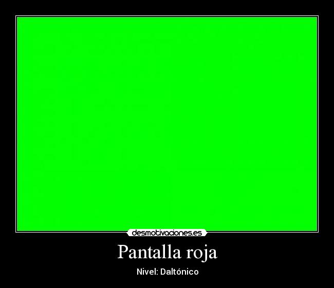 Pantalla roja -