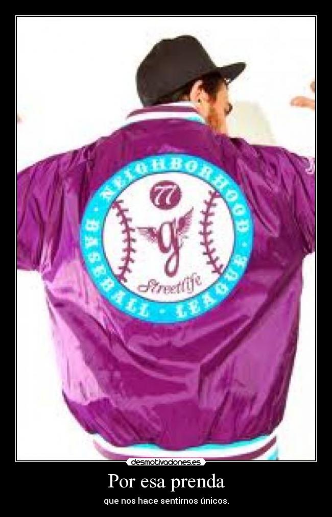 Por esa prenda -