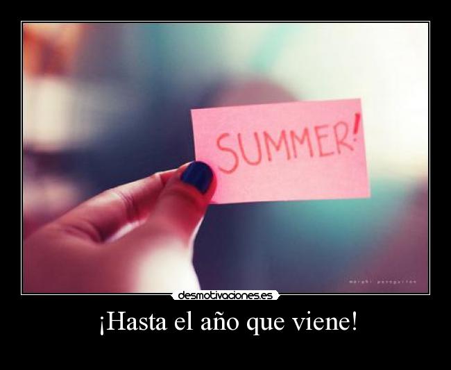 ¡Hasta el año que viene! -
