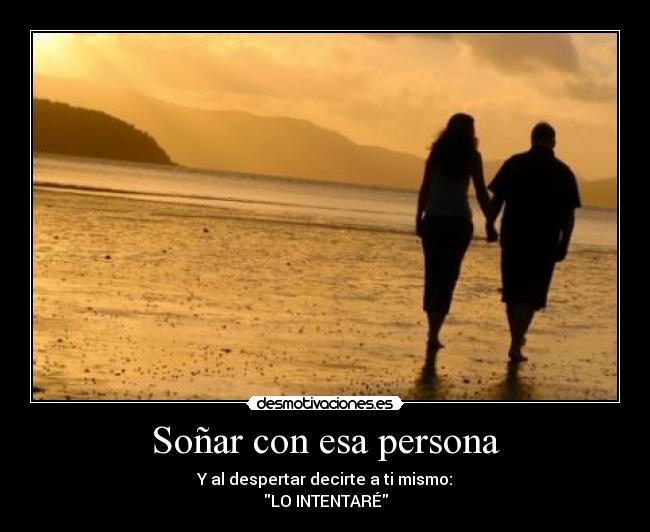 Soñar con esa persona -