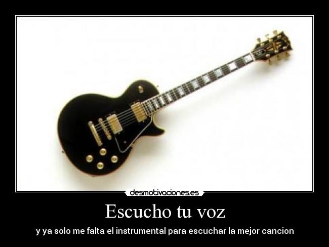 Escucho tu voz -