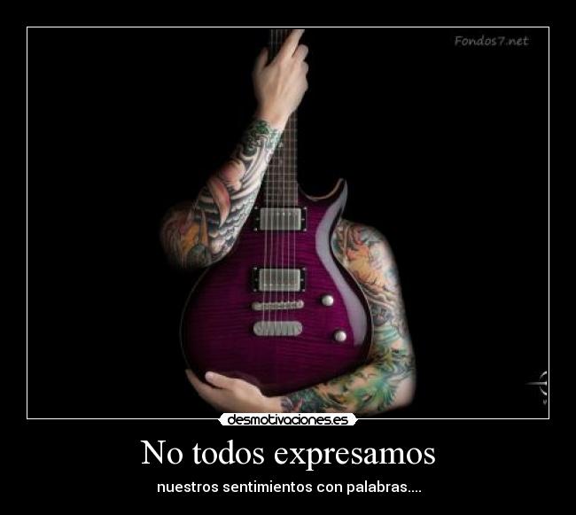 No todos expresamos -