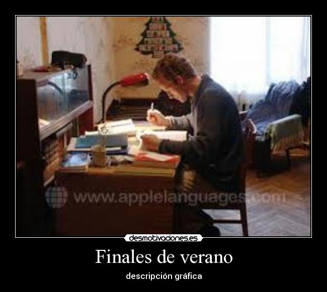 Finales de verano - descripción gráfica