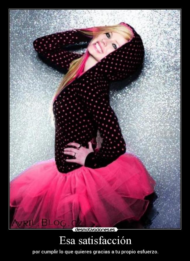Esa satisfacción -
