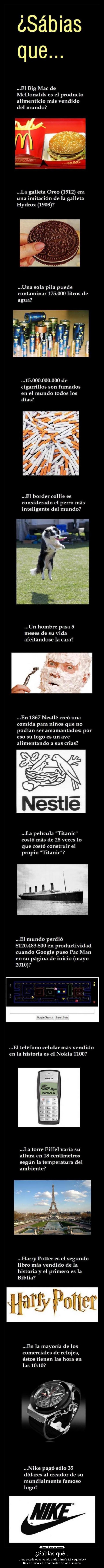 ¿Sabías qué... - ...has estado observando cada párrafo 3.5 segundos?
No es broma, es la capacidad de los humanos.