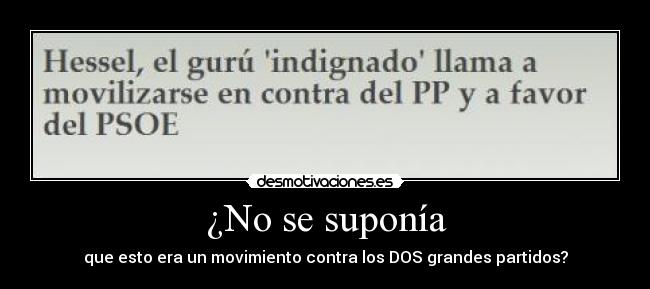 ¿No se suponía - 