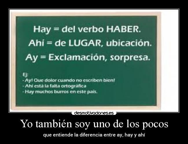 Yo también soy uno de los pocos -