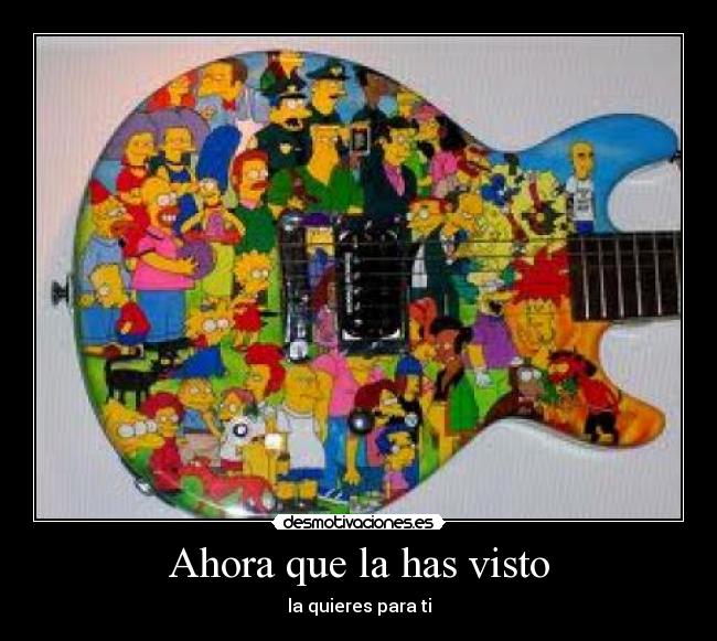 carteles guitarra los simpsons desmotivaciones