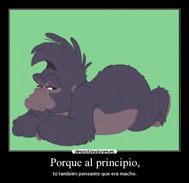 Porque al principio, - 