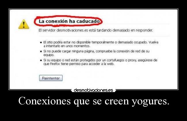 Conexiones que se creen yogures. -