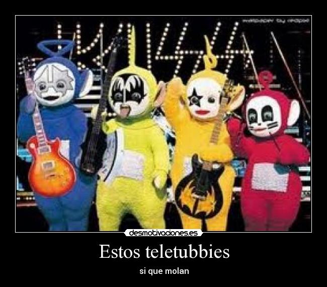 carteles teletubbies kiss desmotivaciones