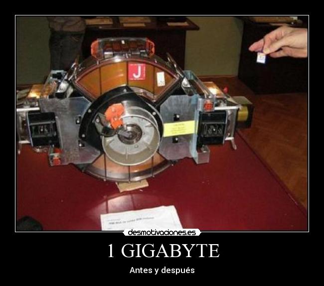 1 GIGABYTE - Antes y después