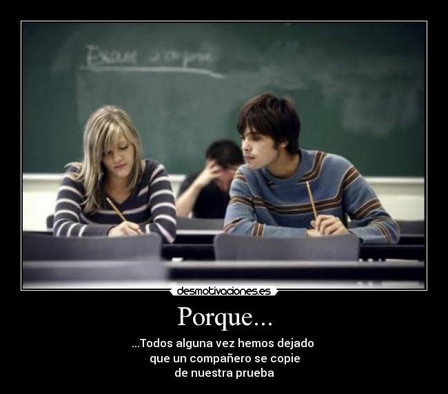 Porque... -
