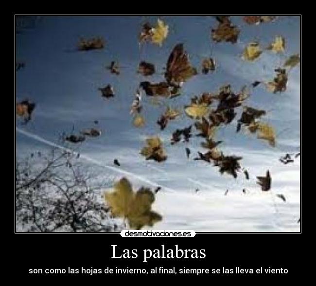 Las palabras -