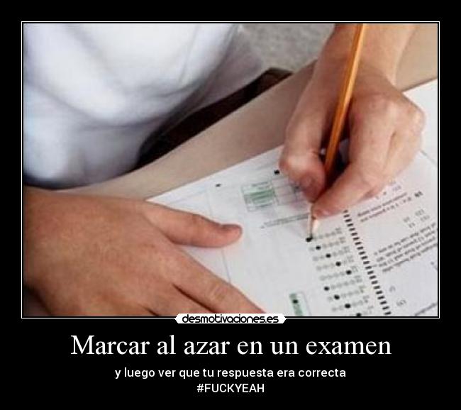 Marcar al azar en un examen - 