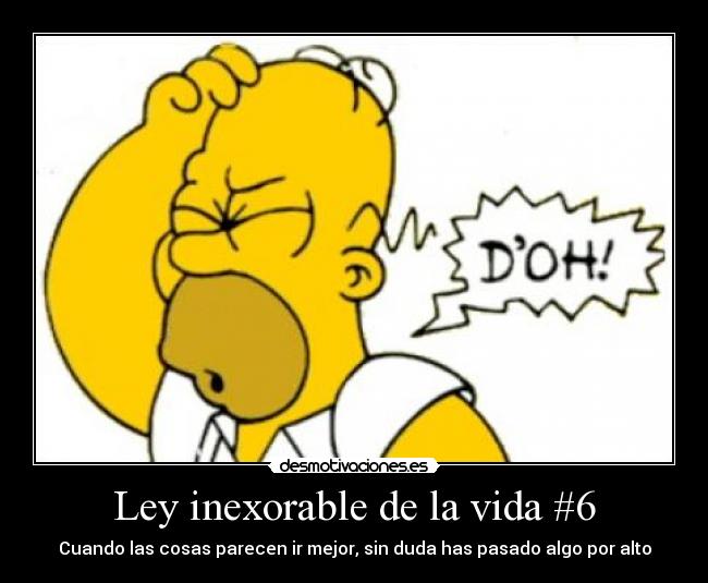 Ley inexorable de la vida #6 - 