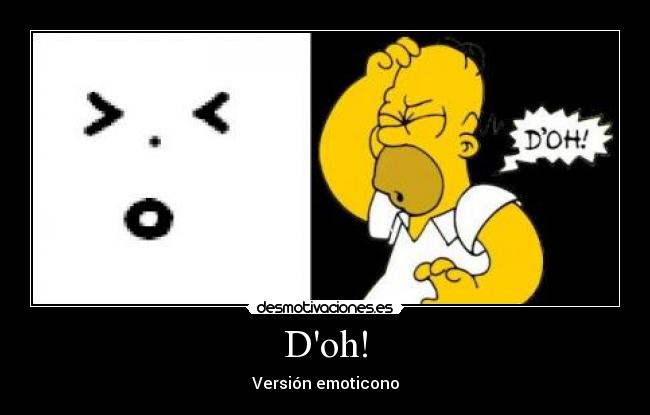 Doh! - Versión emoticono