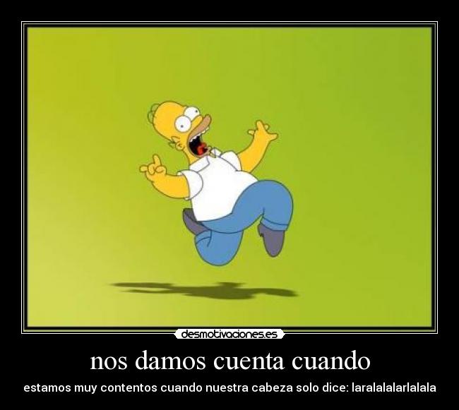 nos damos cuenta cuando - 