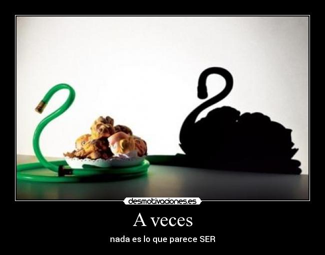 A veces - nada es lo que parece SER