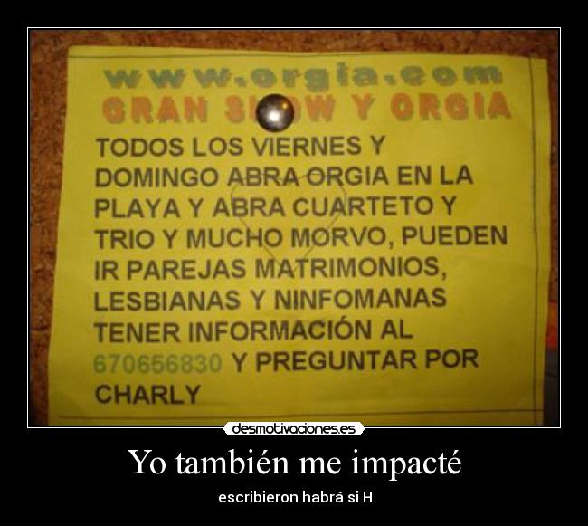 Yo también me impacté - 
