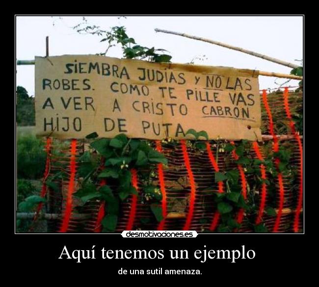 Aquí tenemos un ejemplo -