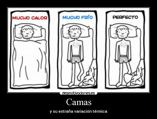 Camas - y su extraña variación térmica
