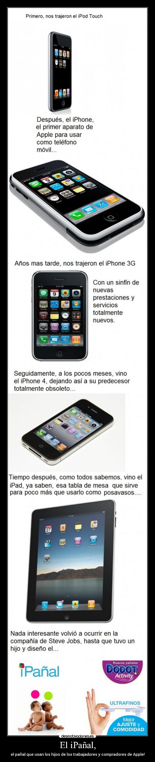 carteles apple mapple ipod touch iphone ipad ipanal ibaby lol jose draven desmotivaciones