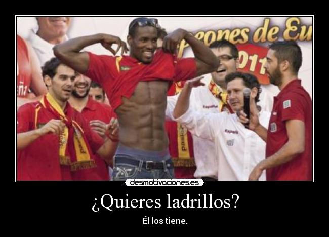 ¿Quieres ladrillos? - Él los tiene.