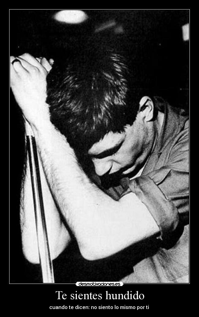 Te sientes hundido -