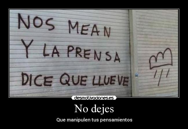 No dejes - 