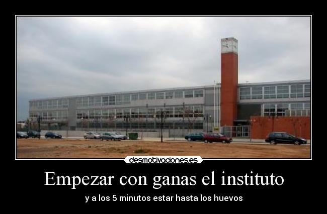 Empezar con ganas el instituto - 