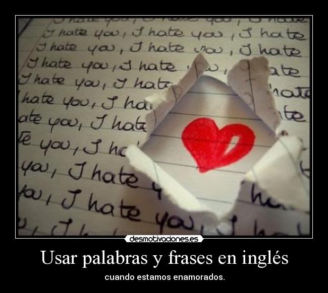 Usar palabras y frases en inglés -