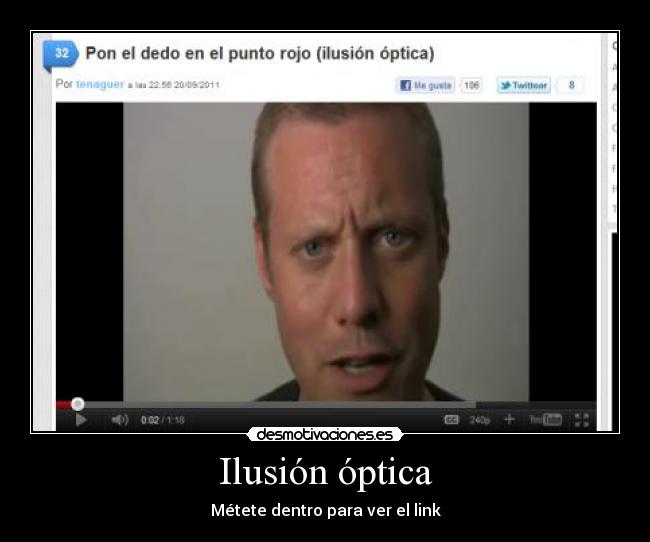 Ilusión óptica - Métete dentro para ver el link