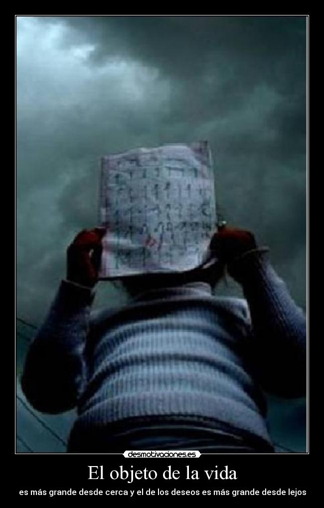 El objeto de la vida -