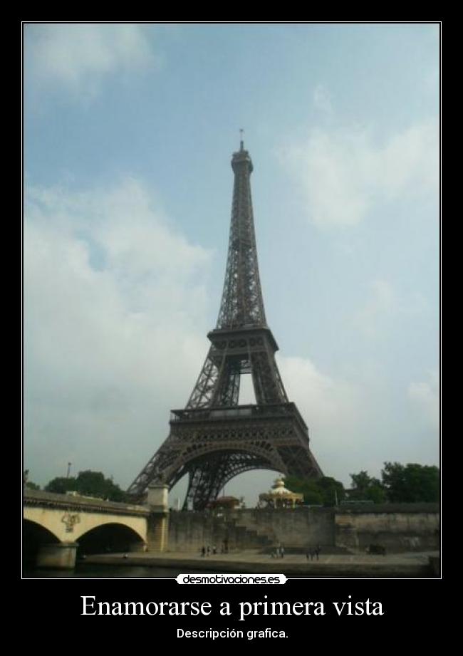 Enamorarse a primera vista - Descripción grafica.