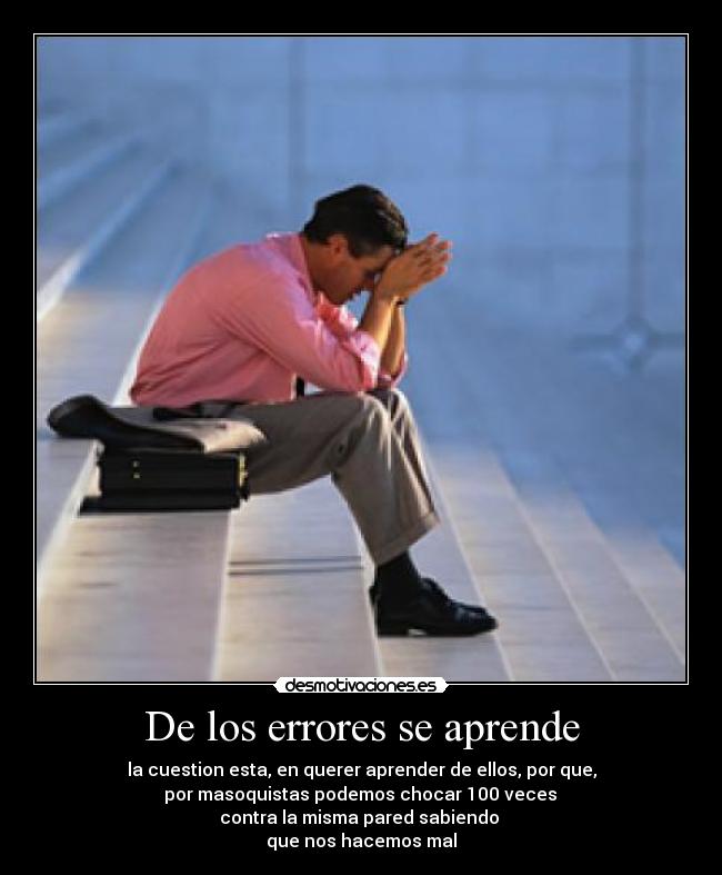 De los errores se aprende - 